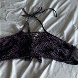 Xhiliration crochet bikini top size XL